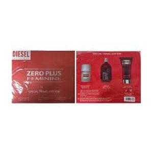 DIESEL ZERO PLUS FEMININE EAU DE TOILETTE 75ML + CREMA CORPORAL PERFUMADA 100ML + EAU DE TOILETTE 30ML VAPORIZADOR